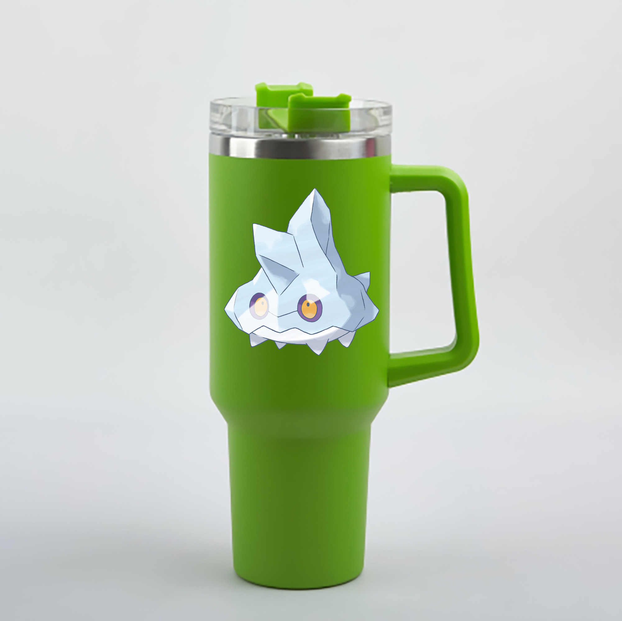 （画像用） ポケットモンスター Pokémon 1200mL車用タンブラー - クリスタルステッカー（プラスチックストロー付き）
